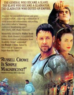  VHS 2000 Russell Crowe and Joaquin Phoenix 667068602630
