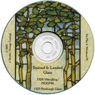 1923 1924 Stained Glass Windows 2 Catalogs Color CD