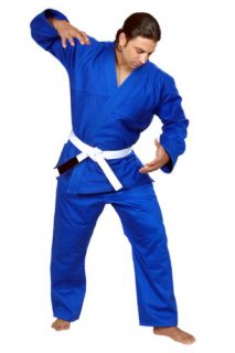 Kimono Jiu Jitsu Judo Uniform Gi Student Blue Color