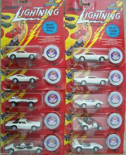  Lightning, Complete White Lightning Set 1995 Commemorative Cars, JL