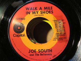 Joe South Shelter Walk A Mile in My Shoes VG 7 Vinyl Record