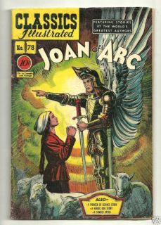 Classics Illustrated 78 Joan of Arc 1st Edition HRN78