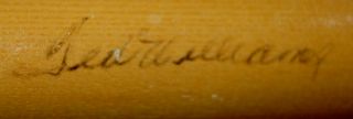 Ted Williams Autographed Signed Game Model Baseball Bat Red Sox Hos
