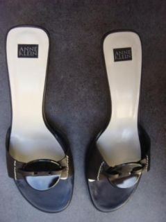 Anne Klein Black Shoes Size 9 M Italy Heels