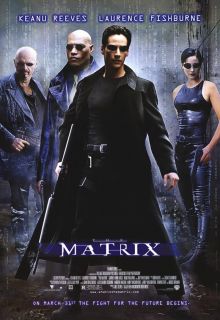 The Matrix Movie Promo Poster Keanu Reeves Laurence Fishburne Carrie