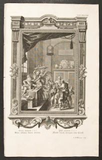 Scheuchzer   Angel of Death. 548   1731 Physica Sacra FOLIO Engraving