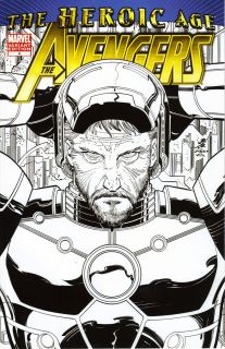 Avengers 4 John Romita Jr Inked Variant Cover The Heroic Age
