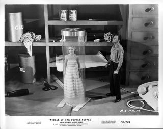 Angry John Agar Attack of The Puppet People Bert Gordon 1958 Horror