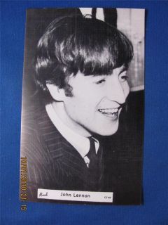 John Lennon The Beatles Tour Postcard 1960S