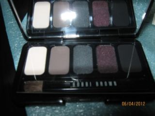 New Bobbi Brown 5 Color Eyeshadow Palette with Brush Blackberry Nice