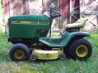 John Deere 160 Lawn Tractor Riding Mower NDS Work