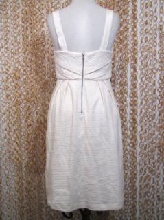 Deletta Anthropolgie Womens Fabulous Textured Ivory Cotton Party Dress
