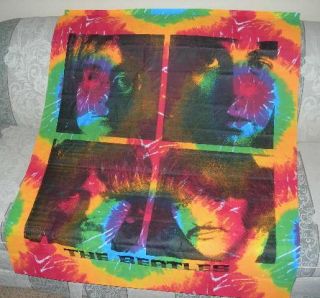 New Beatles Faces Tie Dye Tapestry Wall Decor John Paul