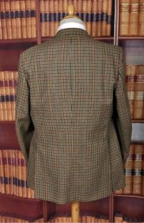 SUPERB GIEVES AND HAWKES CHECK TWEED HACKING JACKET 46 L  