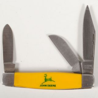 John Deere B M w Solingen 3 Blade Stockman Style Folding Pocket Knife  