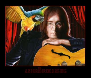 Beatles John Lennon w Epiphone Casino Guitar  