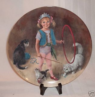 John McClelland Maggie The Animal Trainer Porcelain Collector Plate  