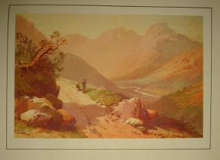 1875 Lake District with Colour Chromolithograph Plates  