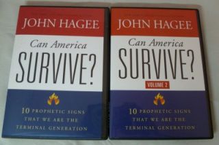 John Hagee Can America Survive Vol 1 2 6 CD Set Complete New Sermons not Book  