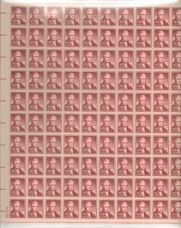 John Marshall Sheet of 100 x 40 Cent US Postage Stamps New  