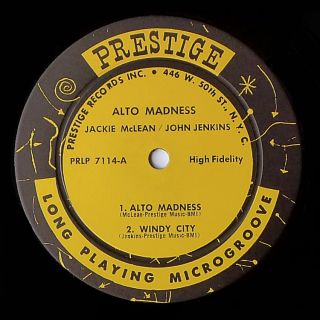 Jackie McLean John Jenkins Alto Madness Prestige 7114 Orig Mono D G LP NM  
