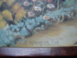 R Atkinson Fox "Old Fashion Garden" Signed Print  
