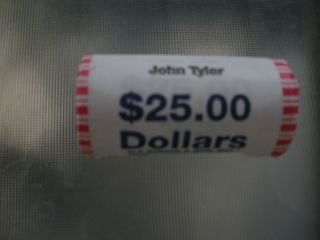 2009 D John Tyler Uncirculated $25 Roll H T  