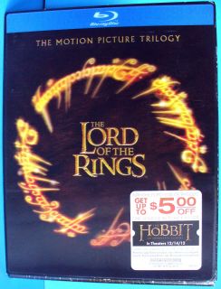 The Lord of the Rings Motion Picture Trilogy Blu ray NEW SEALED w Hobbit Money  