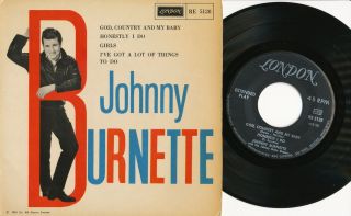 Johnny Burnette EP Swedish London re 5128 Great RARE EP  