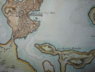 Boston Massachusetts American Revolutionary War Troops 1775 Map John Trumbull  