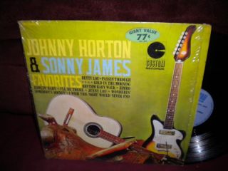 Johnny Horton Sonny James"Favorites" LP in Shrink  