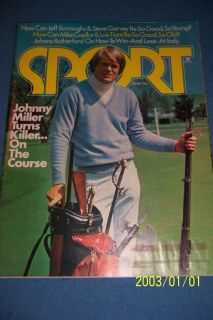 1975 Sport Magazine US Open Champion Johnny Miller N Lb  