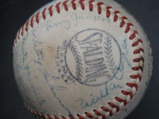 1949 NEW YORK GIANTS Team Signed Ball 31 incl Mize Durocher PSA  