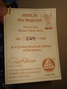 Vintage 1994 German Hermann Merlin the Magician Mohair Teddy Bear Ltd Ed USA  