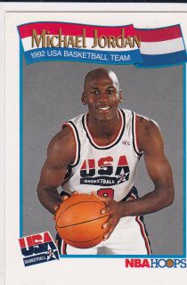 Michael JORDAN USA JERSEY Basketball DREAM TEAM Card Olympic GOLD  