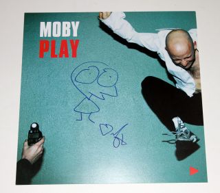 Moby Autograph Signed Play 12x12 Poster w Sketch RARE  