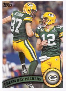 2011 Topps 84 Aaron Rodgers Jordy Nelson TC  