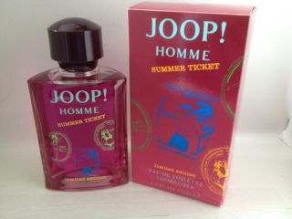 JOOP Homme Summer Ticket 4 2 oz EDT Spray For Men By Joop New In Box 2012  