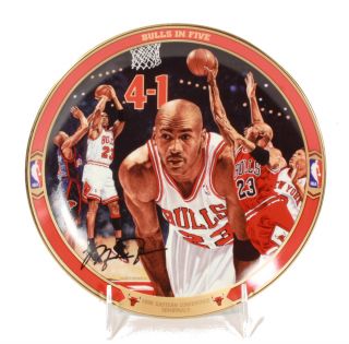 Michael Jordan Return to Greatness 5 'Bulls in Five' Collectors Plate  