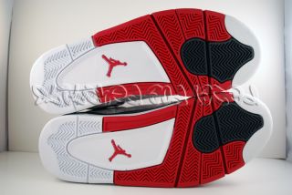 Nike Air Jordan IV 4 Laser Retro White Varsity Red Black 2005 11 New DS  