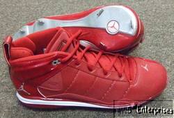 Nike Jordan Jeter Metal Steel Baseball Cleats Red New Mens 12  