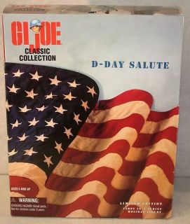 Gi Joe 12" Classic Collection Black "D Day Salute"  
