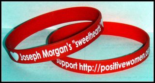 Joseph Morgan's "Sweethearts" Support Positive Women Silicone Bracelet  