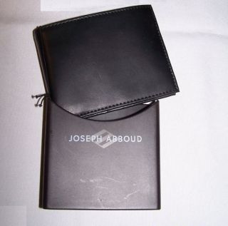 Joseph Abboud Lambskin Black Leather Passcase MSRP 40 00  