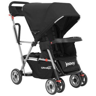 Joovy Caboose Ultralight Stand On Tandem Stroller Black  