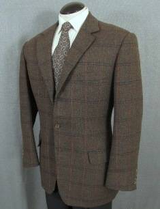 Bespoke Wool Tweed Sport Coat Probably Chittleborough Morgan Savile Row 42L  