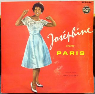 Josephine Baker Chante Paris LP VG 430 058 France 1961 Autographed Signed  