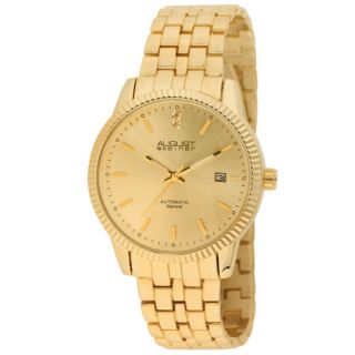 August Steiner AS8024 Mens Diamond Automatic Bracelet Watch  