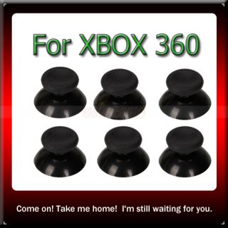6X Black Thumbsticks Thumb Joysticks for Microsoft Xbox 360 Xbox360 Controller  