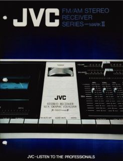 JVC Receivers Brochure Jr S600 Jr S400 Jr S300 Jr S200 Jr S100 MKII  